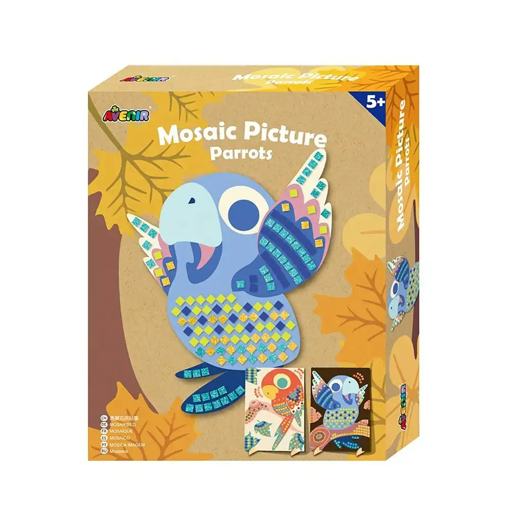Avenir Mosaic Picture Parrots Creative Art/Craft Kids/Children Fun Activity 3y+