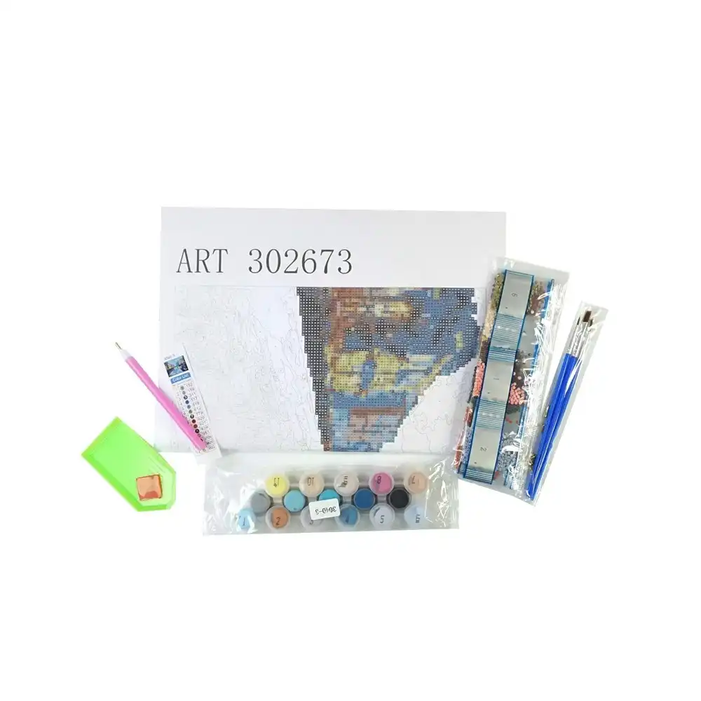 Art Boxd 2-in-1 Canvas Colour By Number & Diamond Art Kids Fun Painting Canal