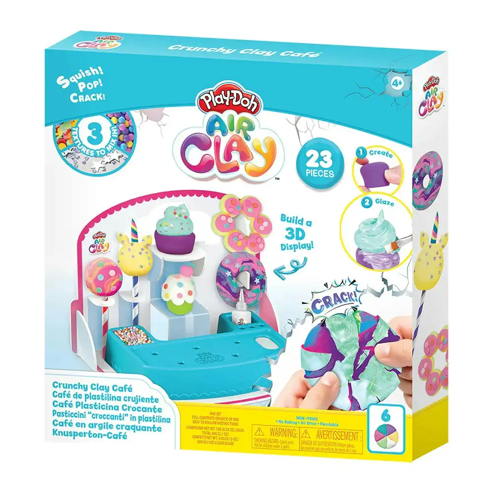 23pc Play-Doh Crackle Air Clay Crunchy Cafe Kids/Children DIY Sensory Toy 3y+