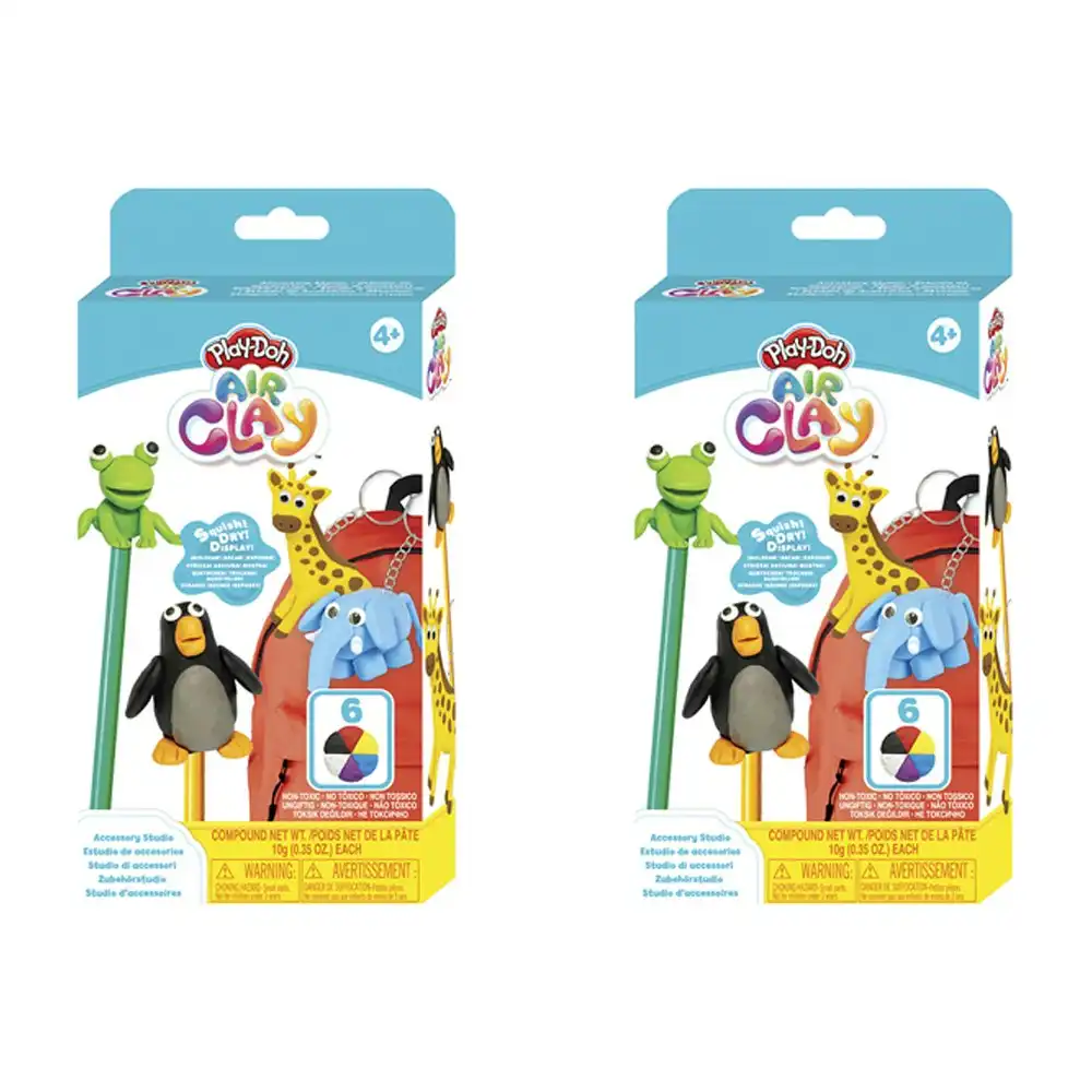 2x Play-Doh Air Clay Key Chain Accessory Studio Kids/Children Art Craft Toy 4y+