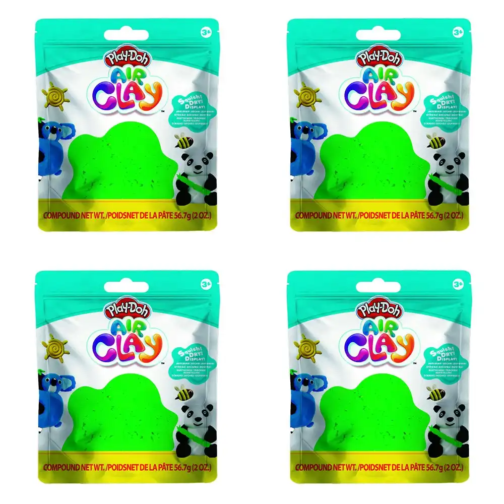 4x Play-Doh 2oz Air Clay Kids/Children Art Craft Fun Play Creative Toy 3y+ Green
