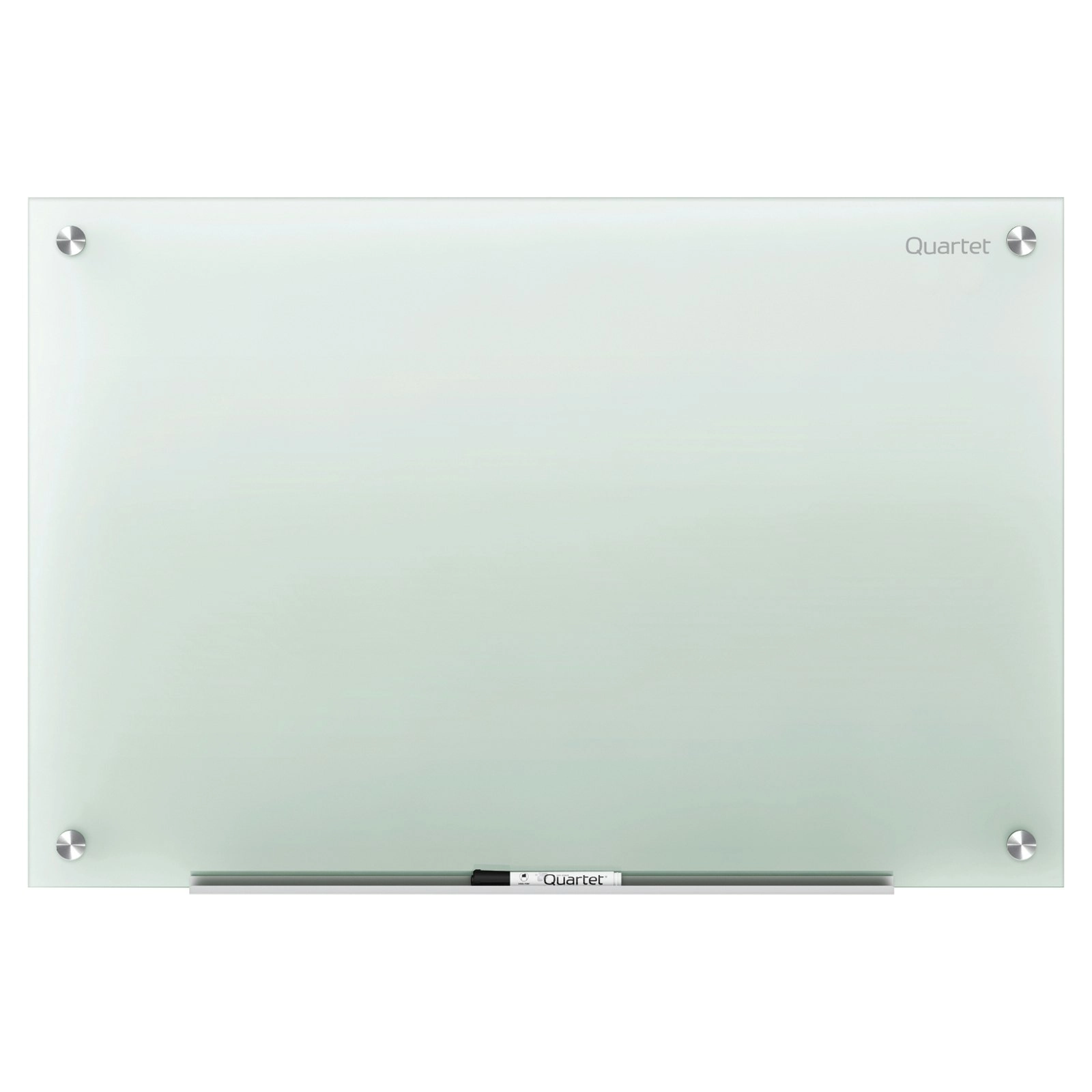 Quartet Dry-Erase 45x60cm Writing Tempered Glass Surface Board Frosted Frameless