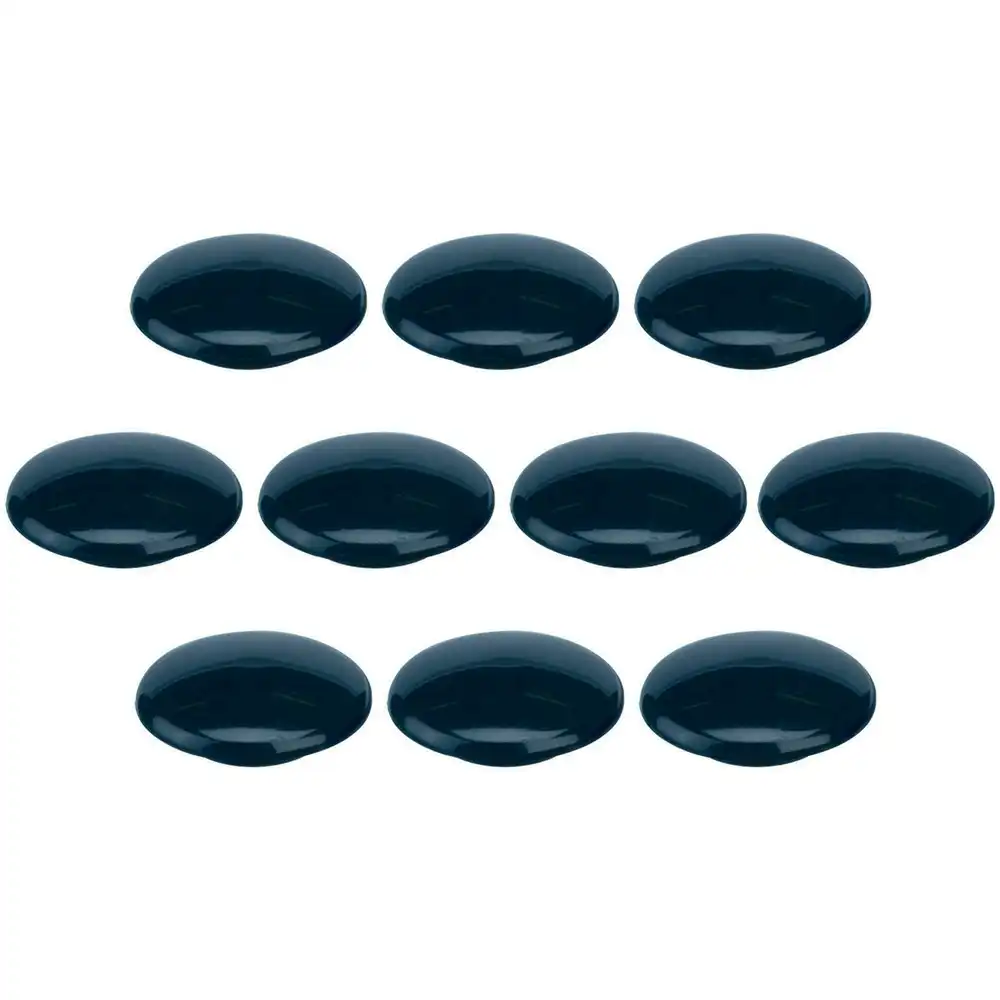 10PK Quartet 30mm Magnet Buttons Document/Photo Holder For Magnetic Board Black