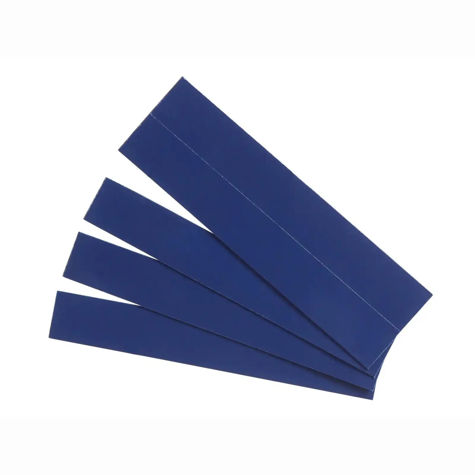 25PK Quartet Reusable 2.2x15cm Dry-Erase Magnet Strips Label For Whiteboard Blue