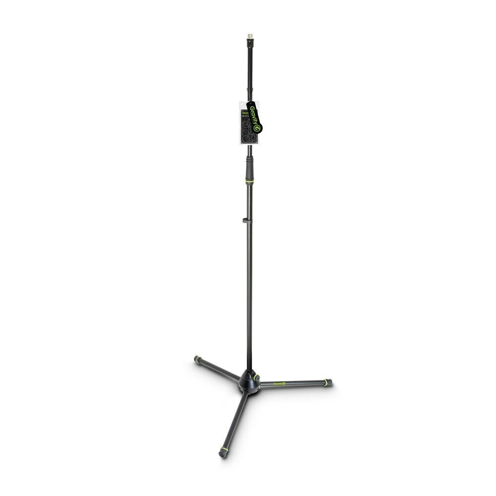 Gravity MS43 Straight 169cm Stand w/ Folding Tripod Base For Microphone Black