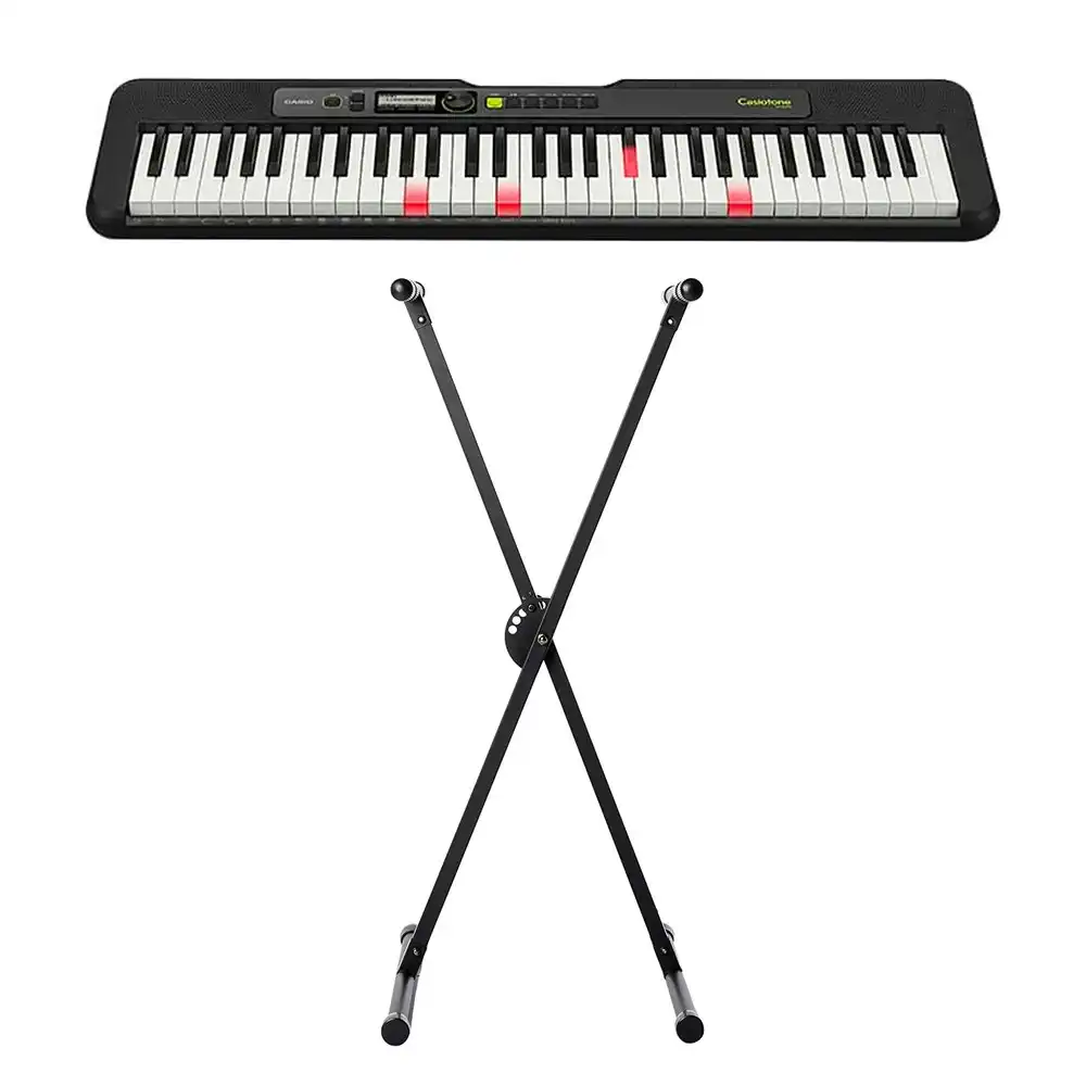 Casio LK-S250 Casiotone 61 Key Lighting Electric Keyboard/Piano With Stand Black