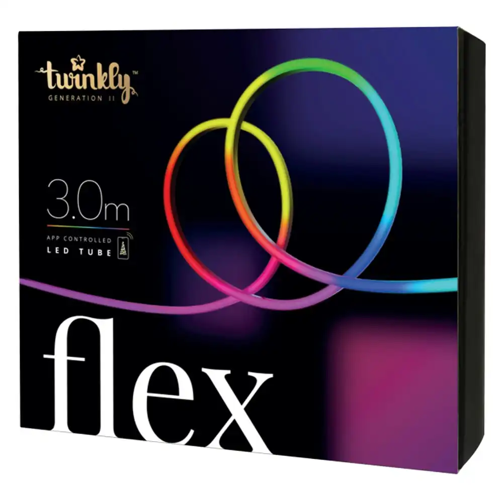 Twinkly Generation II Flex 3m Smart RGB LED Colour Light Tube Bluetooth/WiFi