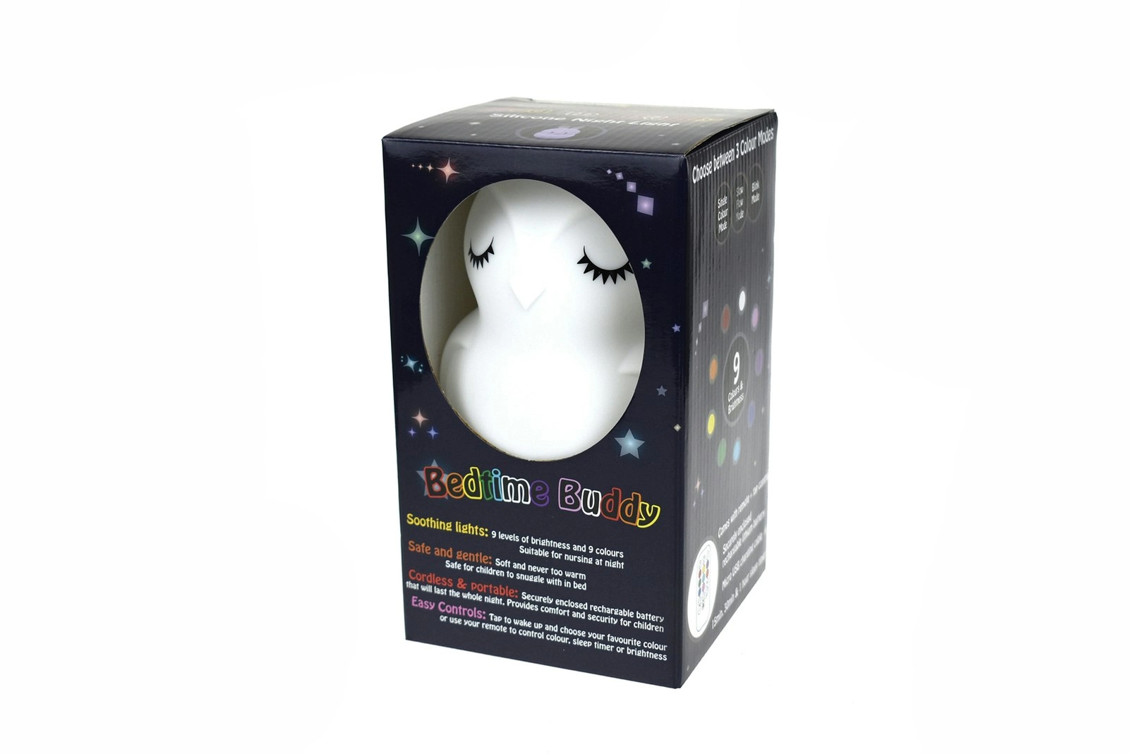 Kaper Kidz Silicone Bedtime Buddy 15cm Blinky The Owl Night Light Decor 12m+