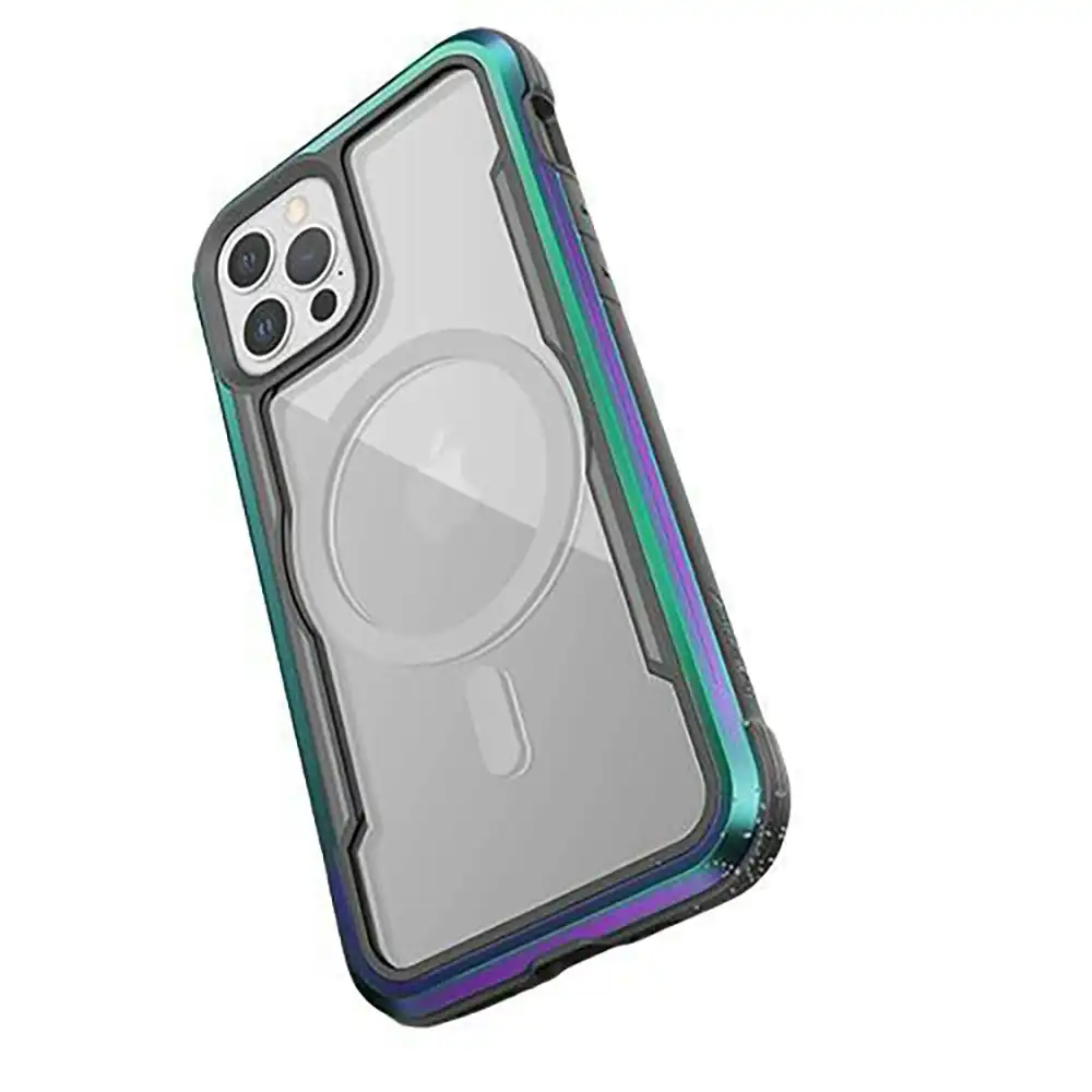 X-Doria Raptic Shield MagSafe Case Cover For Apple iPhone 14 Pro Max Iridescent
