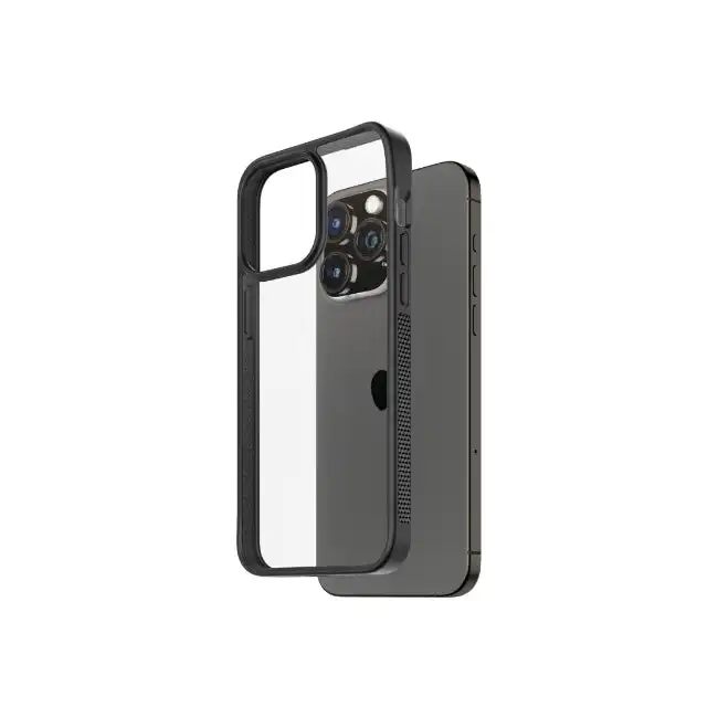 PanzerGlass Clear Phone Case Protection Cover For Apple iPhone 15 Pro Max Black