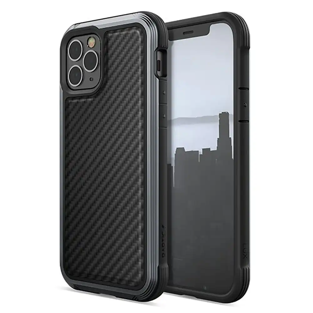 X-Doria Raptic Lux Case Cover Protection For iPhone 12 Pro Max Black Carbon