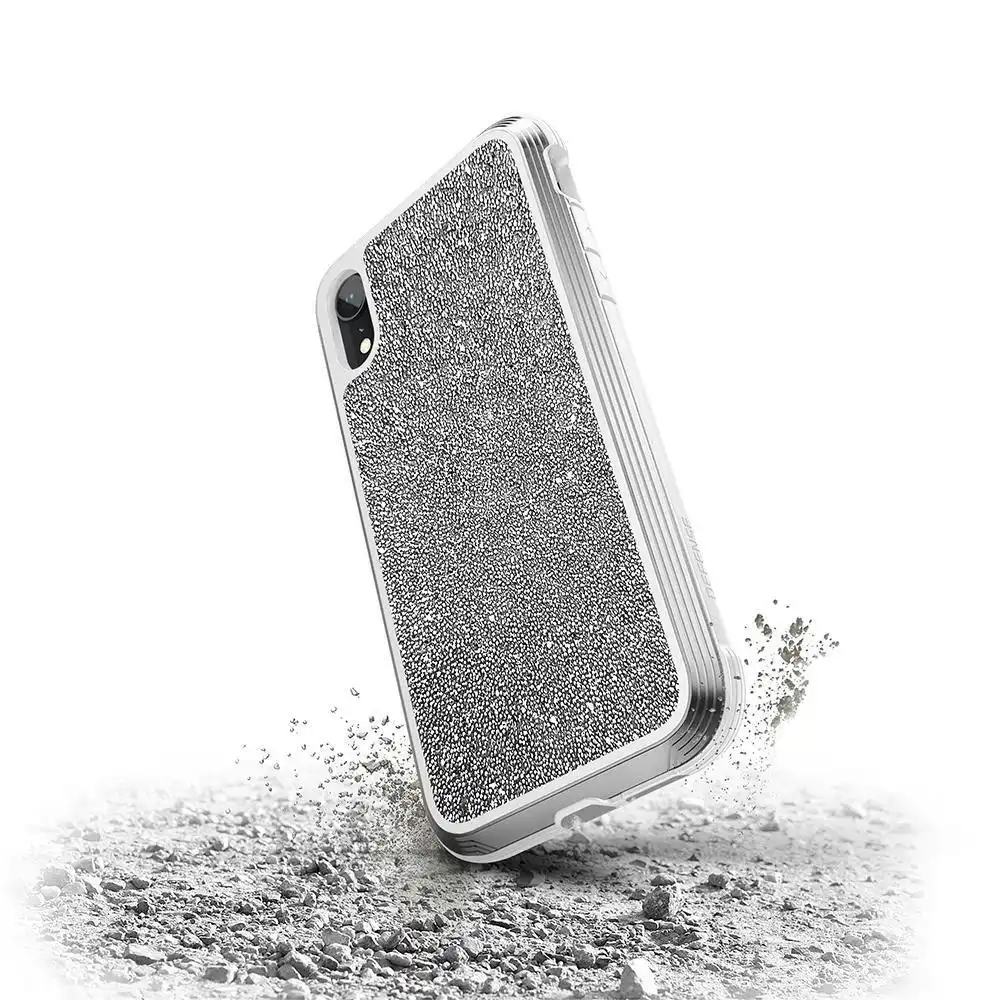 X-Doria Defense Lux Case Cover Protection For Apple iPhone XR White Glitter