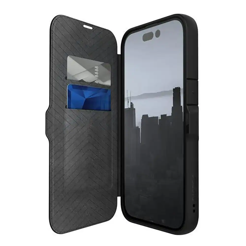 X-Doria Raptic Urban Folio Case Wallet Cover Protection For iPhone 14 Pro Black
