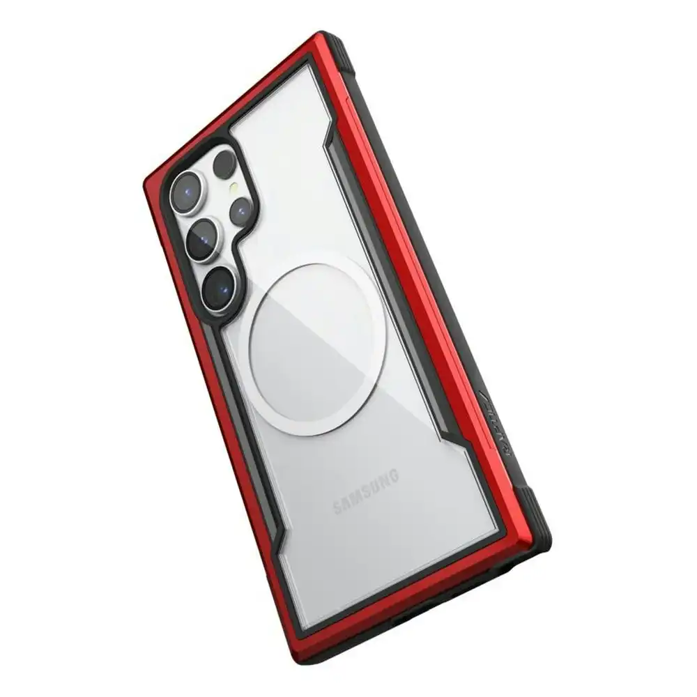 Raptic MagSafe Mobile Phone Case Cover Protection For Samsung Galaxy S24+ Red