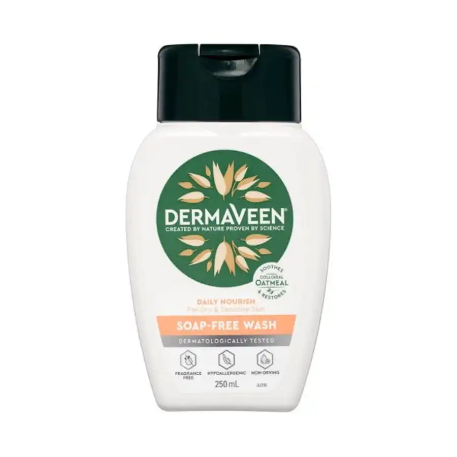 DermaVeen Daily Nourish Soap Free Wash Oatmeal 250ml