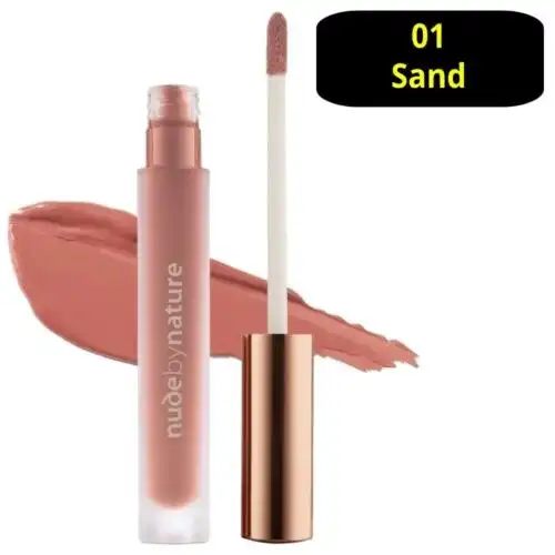Nude by Nature Satin Liquid Lipstick 01 Sand