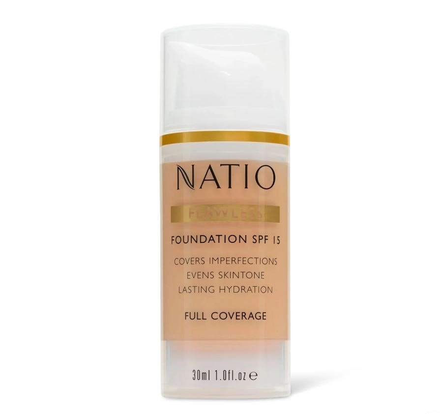 Natio Flawless Foundation Spf 15 Medium Tan