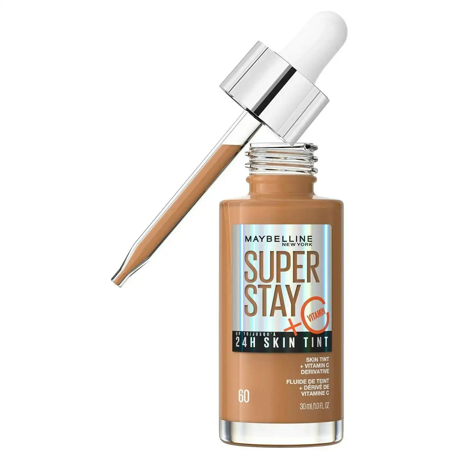 Maybeline Maybelline Super Stay 24h Skin Tint Foundation With Vitamin C Shade 60