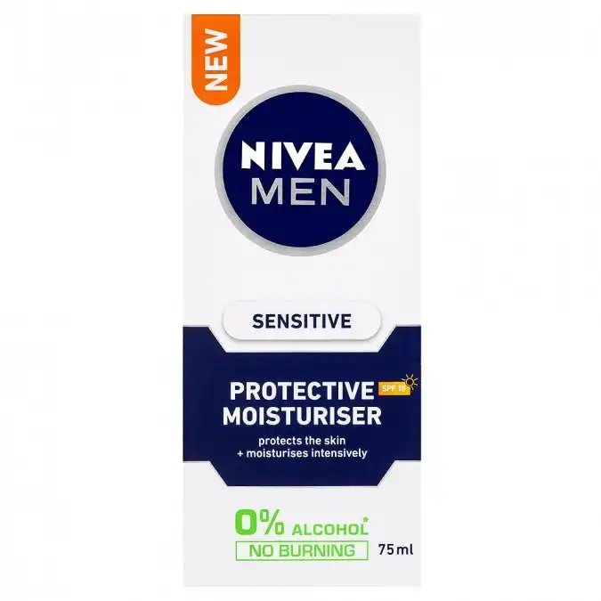 Nivea Men Sensitive Protective Moisturiser Spf 15 75ml