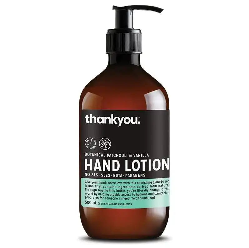 Thankyou Botanical Patchouli & Vanilla Hand Lotion 500ml