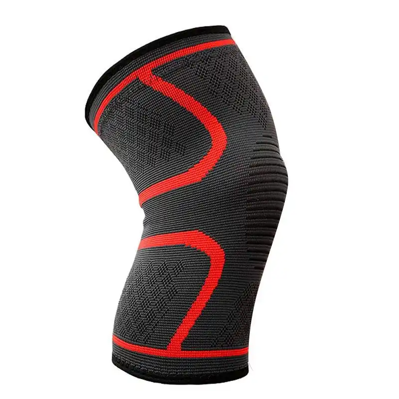AOLIKES 3D Weaving Knee Support Brace Sleeve Sports Joint Kneelet Leg Breathable Red