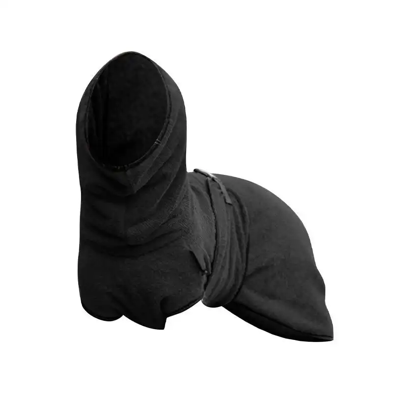 Pet Bathrobe Clothes Dog Towel Drying Robe Soft Warm Super Absorbent Black