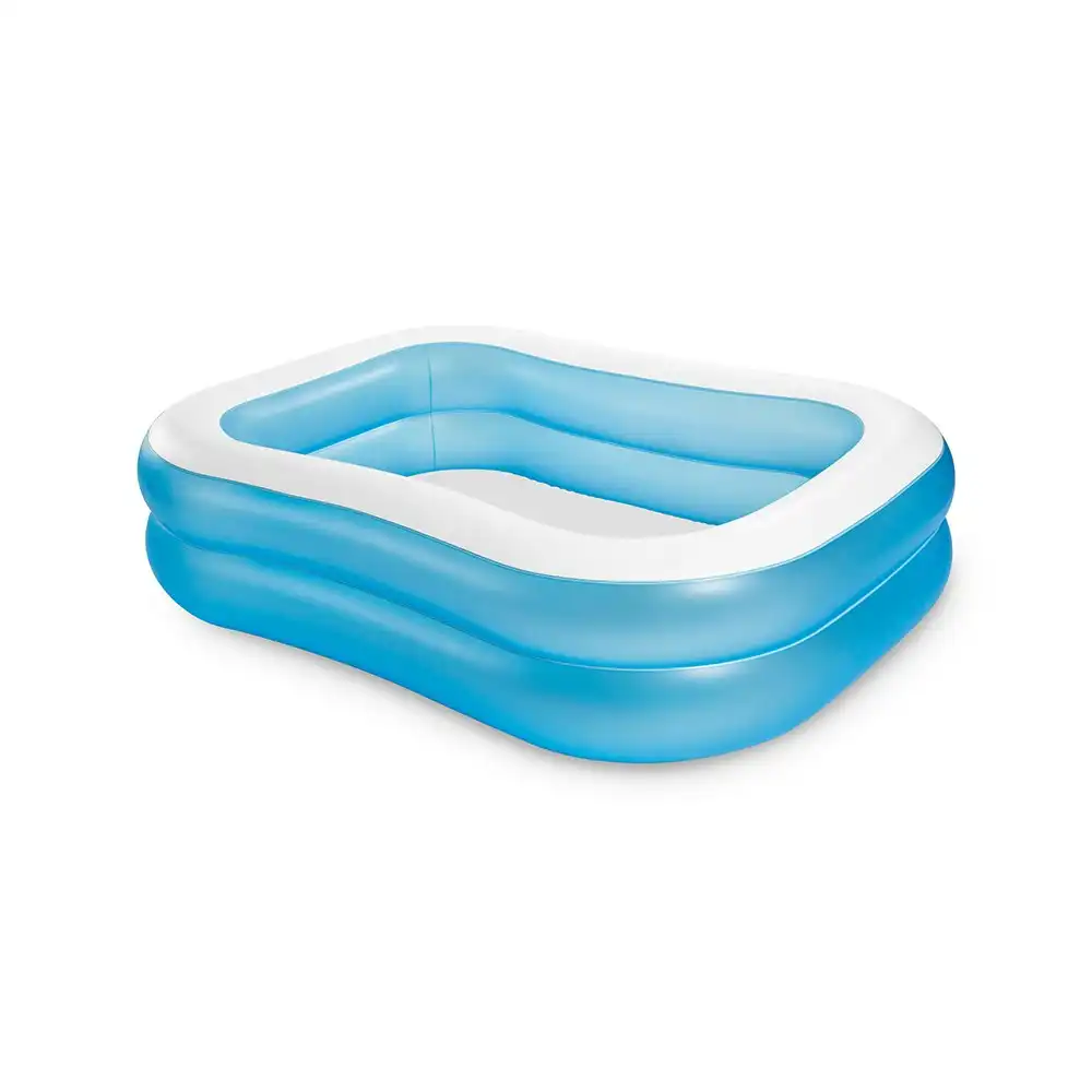 Intex Swim Center 2.03x1.52m Family Inflatable Above Ground Swimming Pool Blue