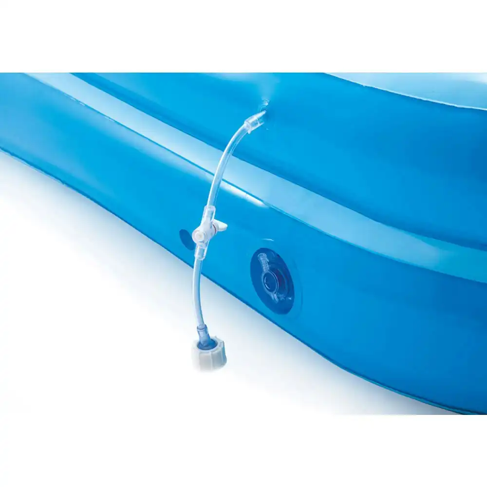 Intex 2.44m Rectangular Inflatable Kids Jungle Water Slide Play Swimming Pool 6+