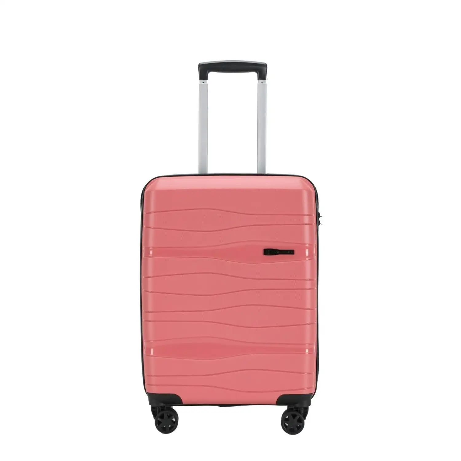Swiss Equipe Brighton Luggage Small Wheeled Trolley Hard Suitcase Pink 42L