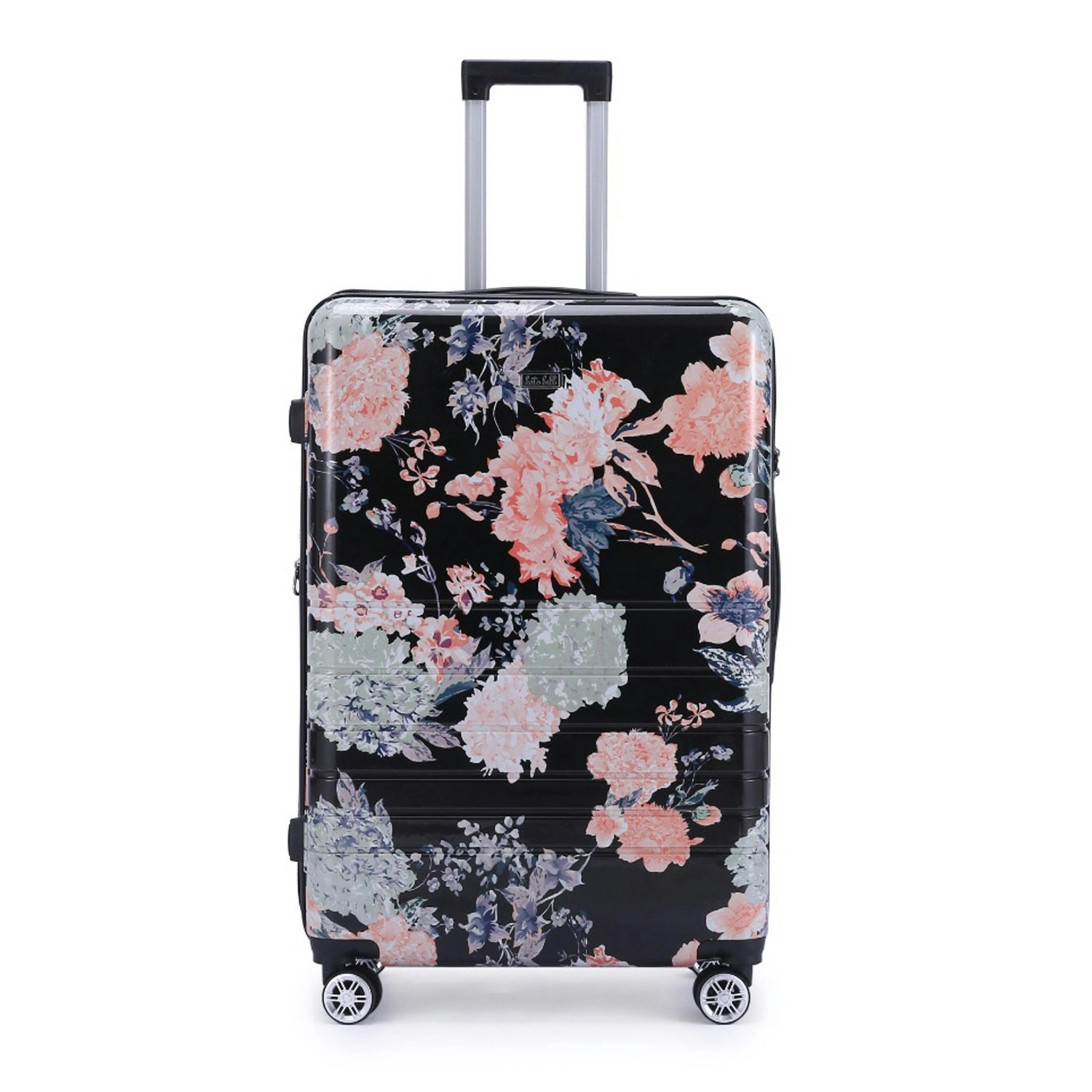 Kate Hill Bloom Luggage Large Wheeled Trolley Hard Suitcase Floral 120-139L