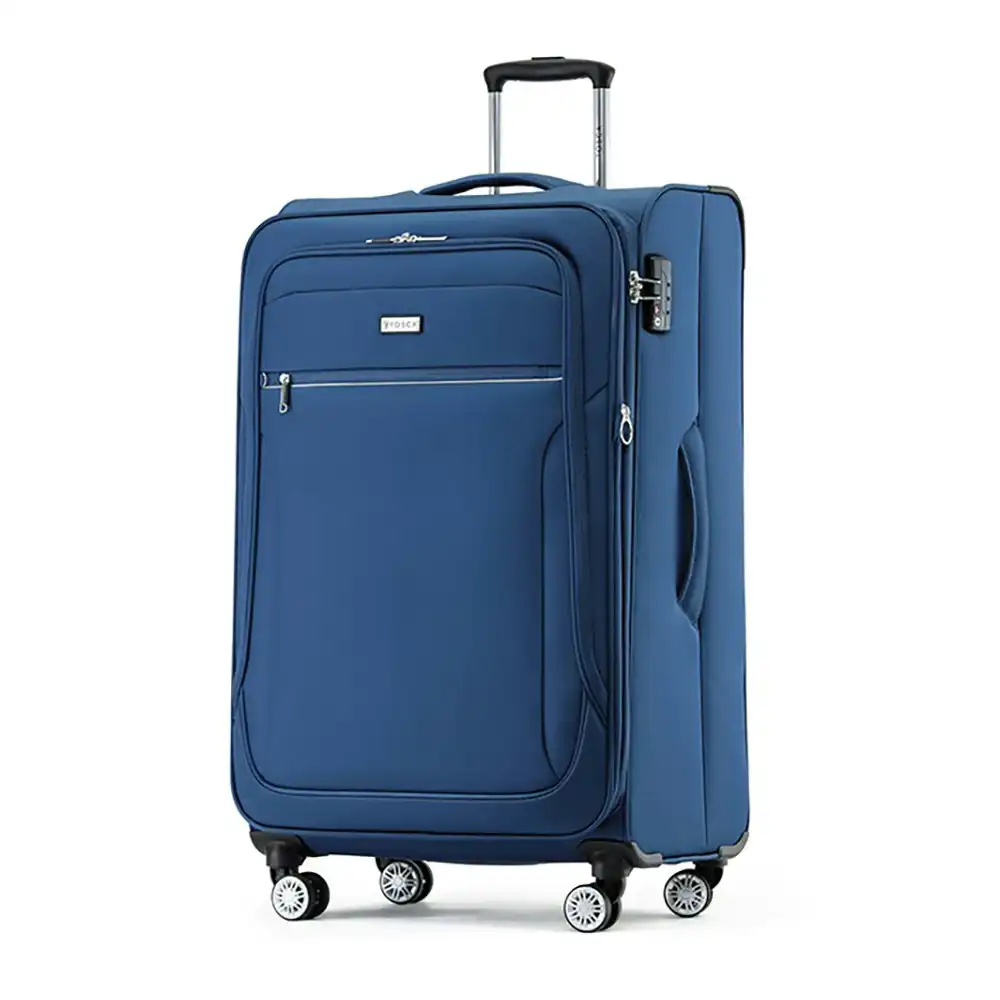 Tosca Transporter TSA Lock 30" Checked Trolley Luggage Suitcase 78x48x34cm Blue