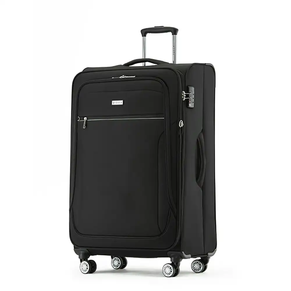 Tosca Transporter TSA Lock 30" Checked Trolley Luggage Suitcase 78x48x34cm Black