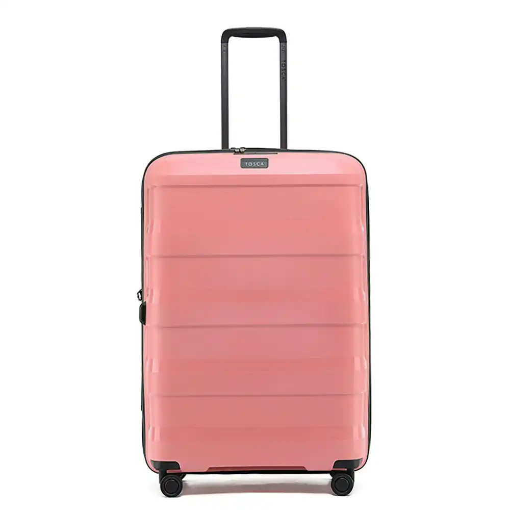 Tosca Comet PP 29" Checked Trolley Travel Hard Case Suitcase 78x50x35cm - Coral