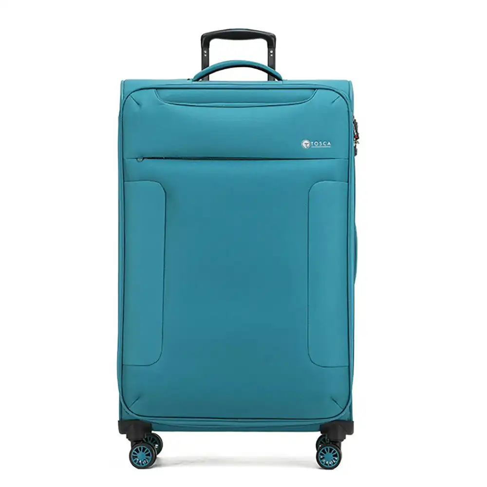Tosca So-Lite 3.0 29" Checked Trolley Luggage Holiday/Travel Suitcase - Teal