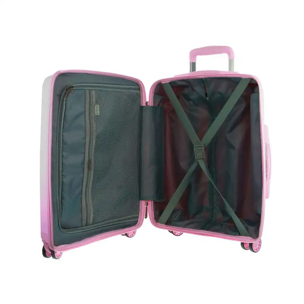 Pierre Cardin 65cm Medium Hard-Shell Travel Luggage/Suitcase Pink 82.5L