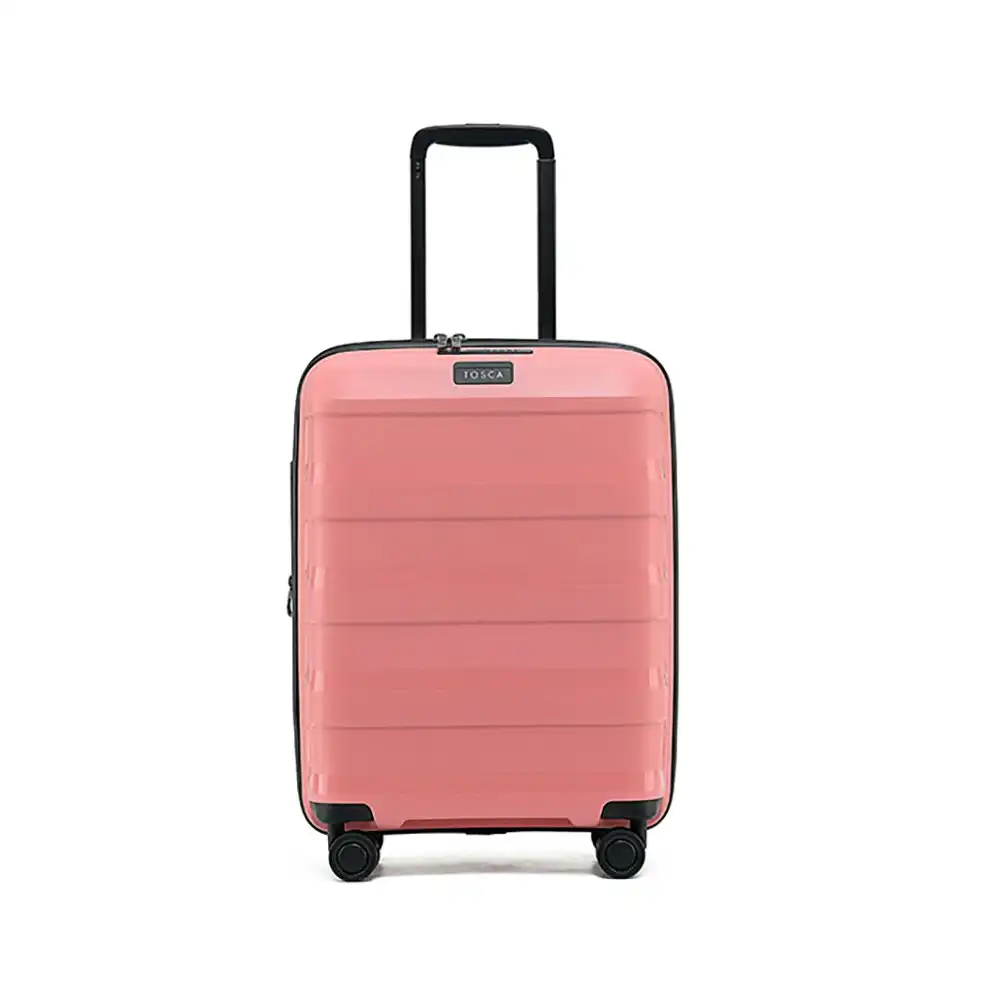 Tosca Comet PP 20" Cabin Trolley Travel Hard Case Suitcase 55x40x25cm - Coral