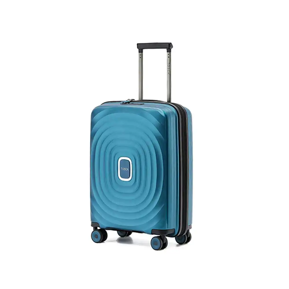 Tosca Eclipse 20" Cabin Trolley Travel Hard Case Suitcase 55x40x25cm - Blue