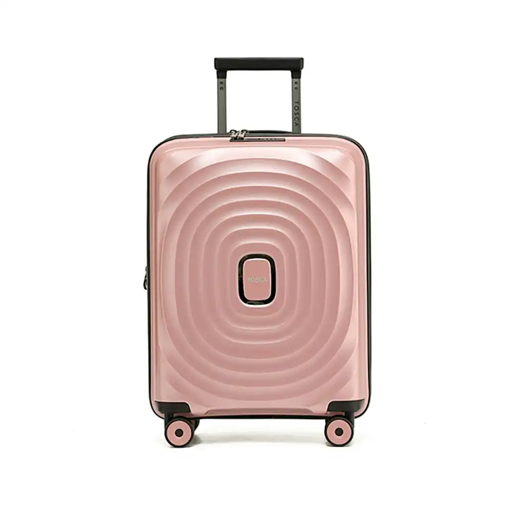 Tosca Eclipse 20" Cabin Trolley Travel Lightweight Suitcase 55x40x25cm Rose Gold