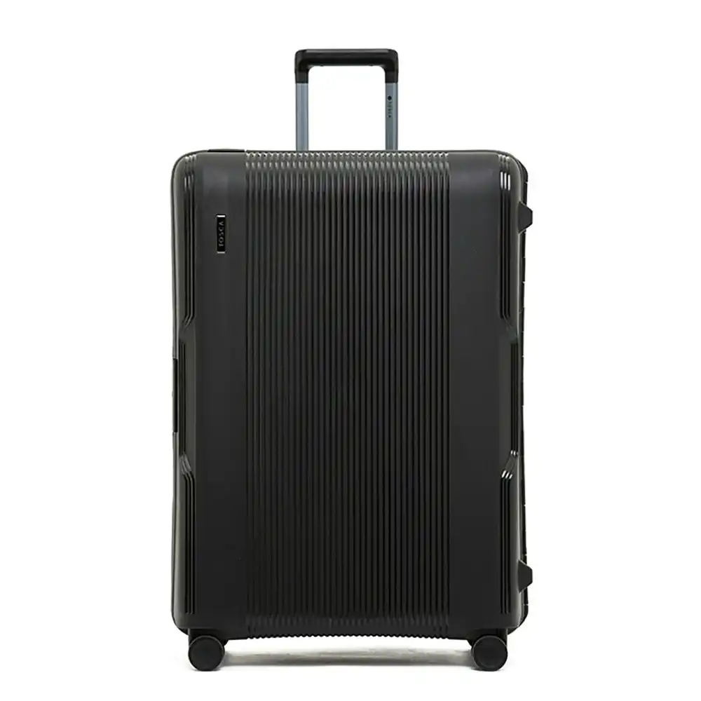Tosca Knox 29" Checked Trolley Travel Hard Case Suitcase 77x54x31cm - Black