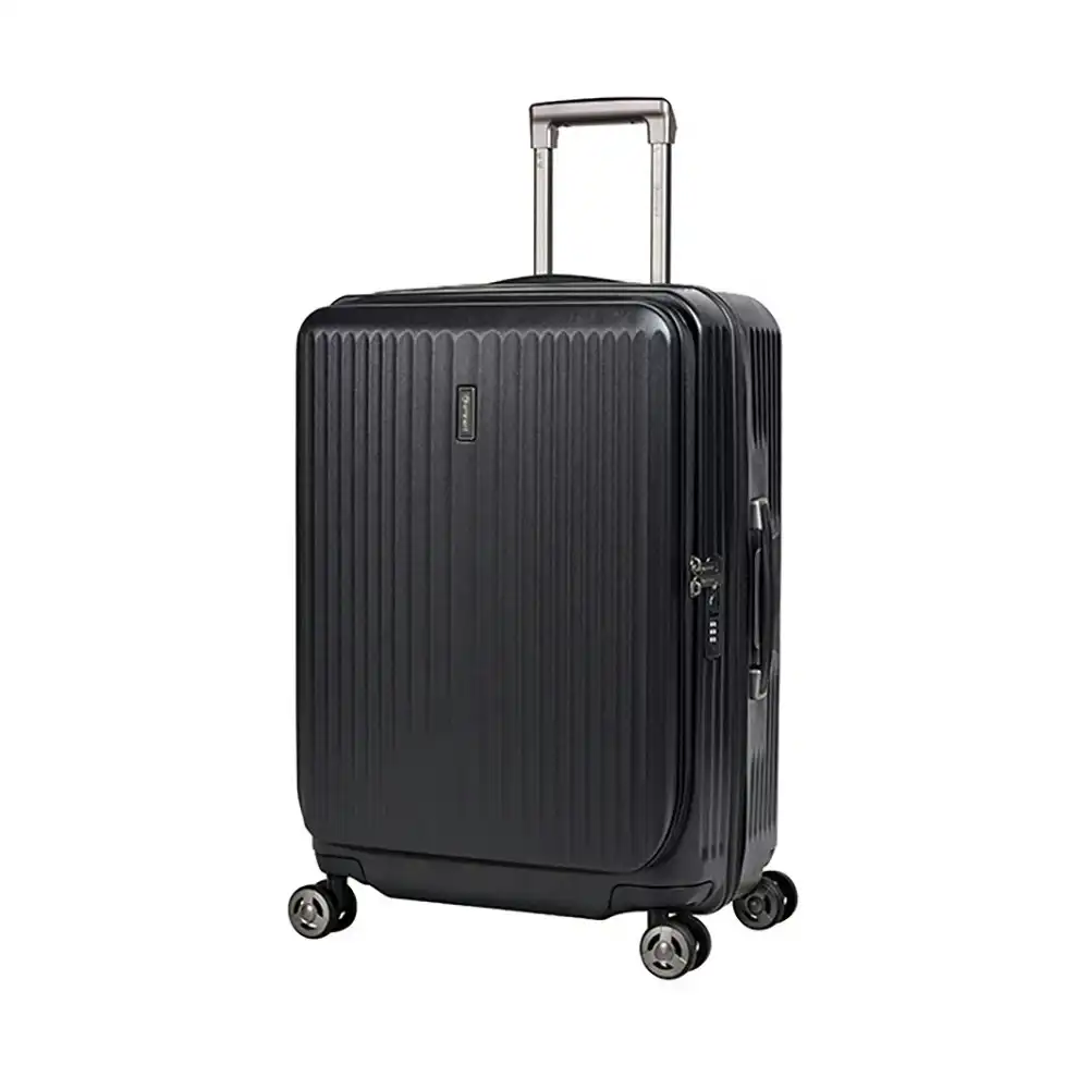 Eminent 24" Trolley Checked Hard Case Luggage Travel Suitcase 67x45x32cm - Black