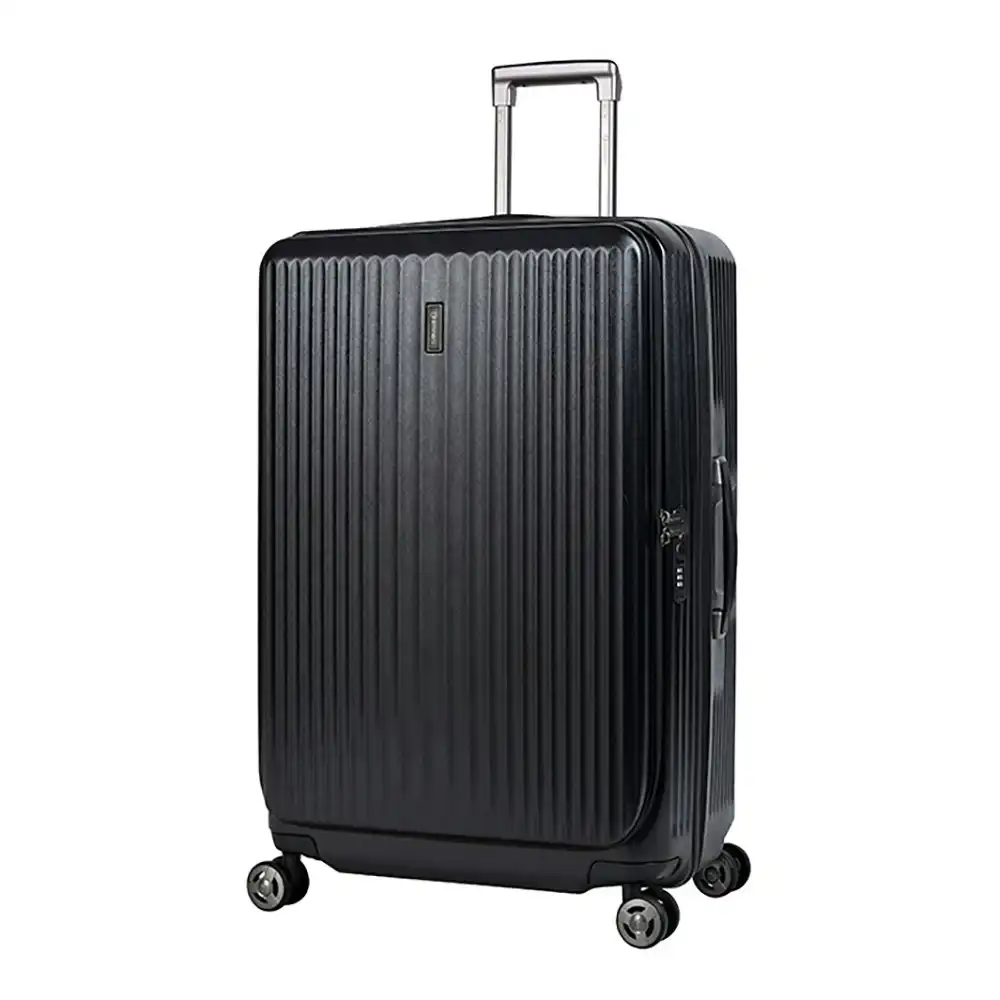 Eminent 28" Trolley Checked Hard Case Luggage Travel Suitcase 76x50x33cm - Black