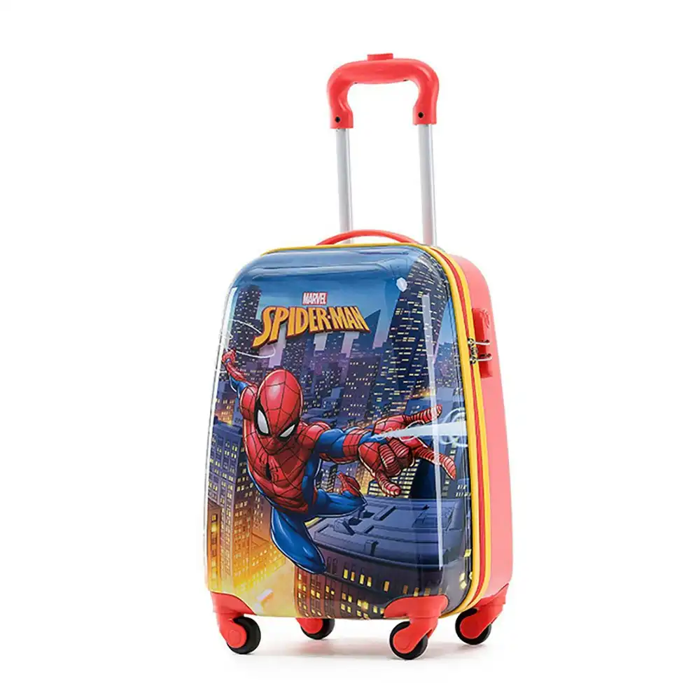 Marvel Spiderman 17" Trolley Cabin Luggage Travel Wheel Suitcase Bag 50x35x24cm