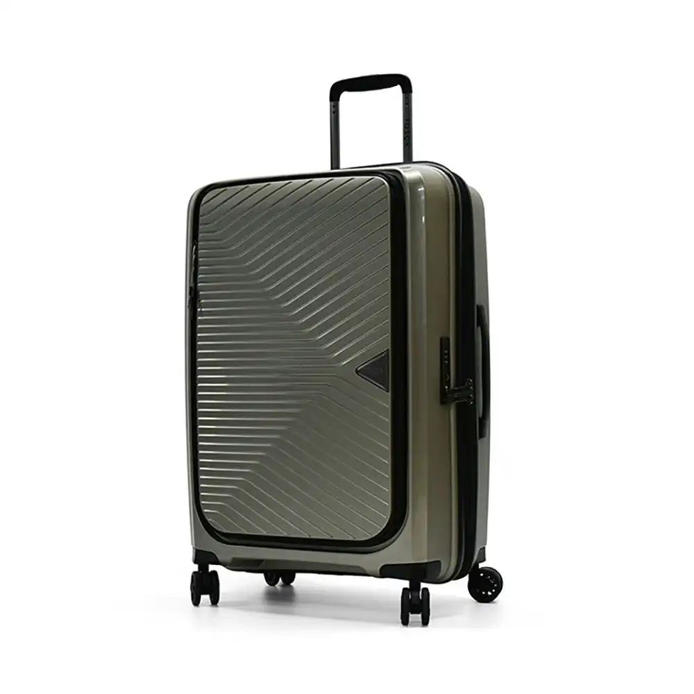 Tosca Space X 25" Trolley Checked Luggage Hard Back Travel Suitcase - Champagne