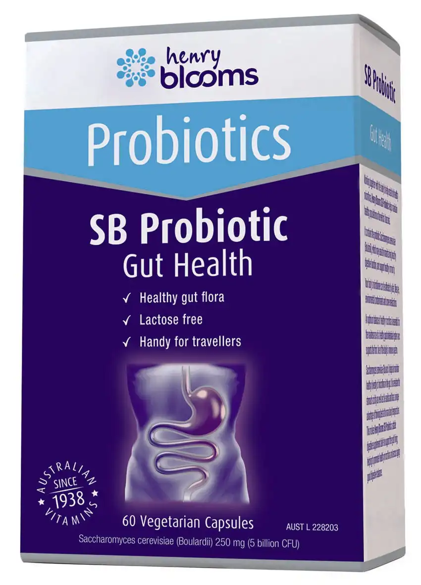 Henry Blooms Sb Probiotic Gut Suprt 60 Caps