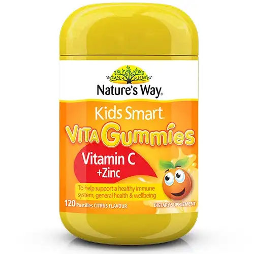 Natures Way Kids Smart Vitamin C + Zinc 120 Gummies