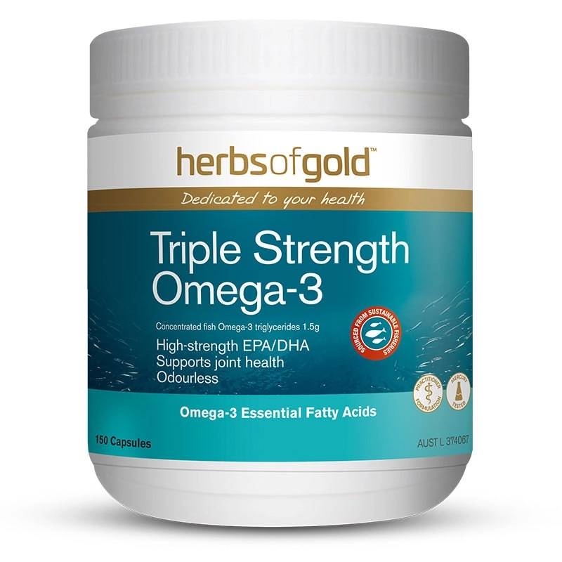 Herbs Of Gold Triple Strength Omega-3 150caps