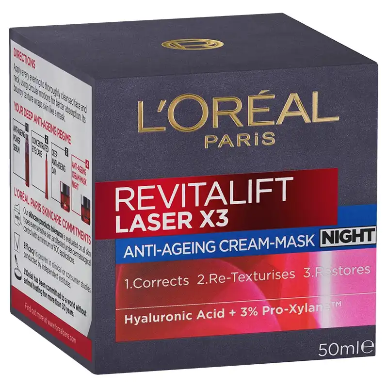 L'Oreal Paris Revitalift Laser X3 Night Mask-Cream 50ml