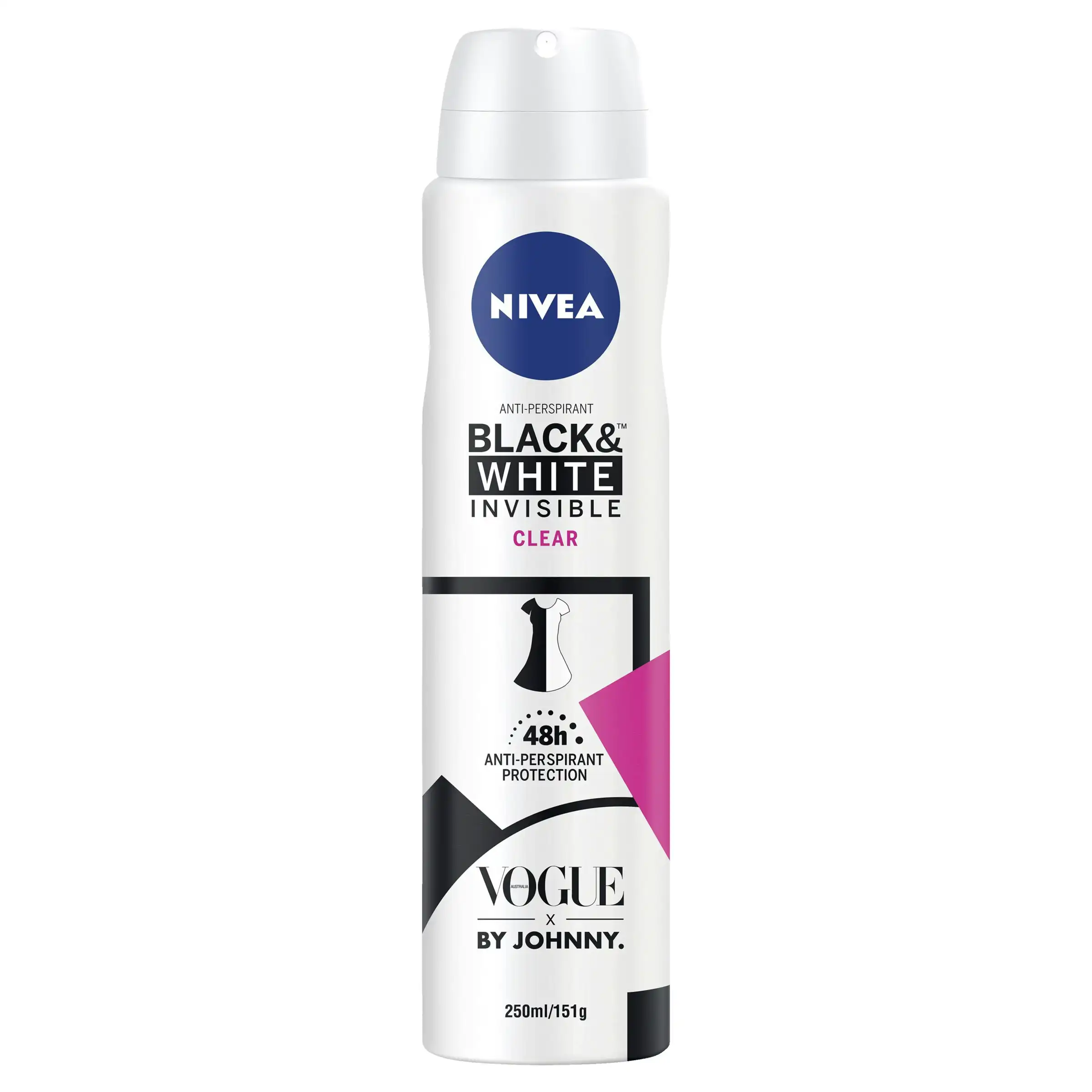 Invisible Black & White Clear Antiperspirant Aerosol Deodorant Limited Edition 250ml