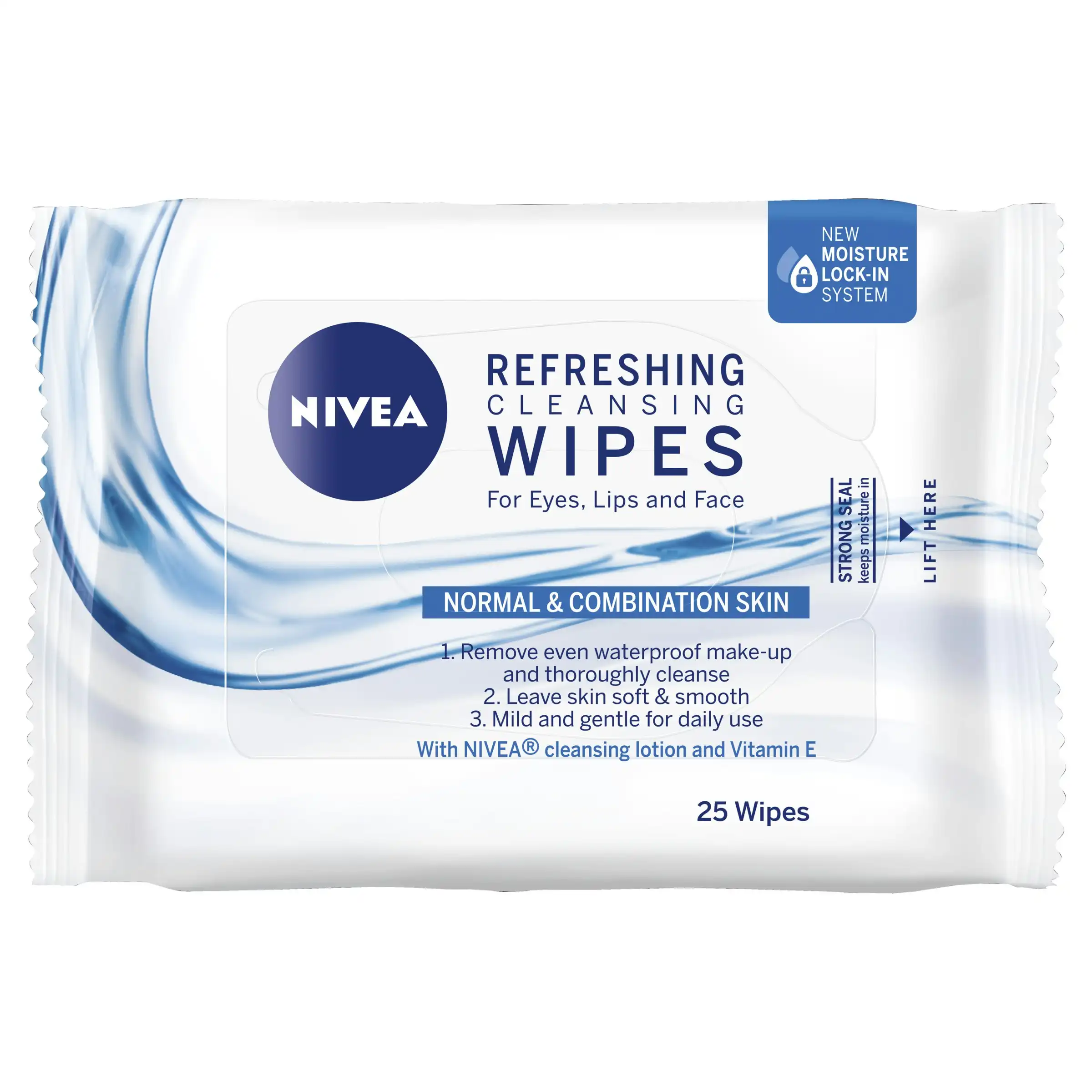 Nivea Daily Essentials Refreshing Facial Cleansing Wipes 25pcs