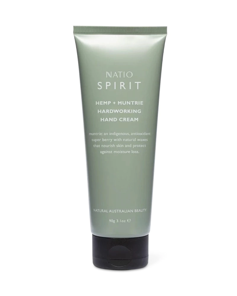 Natio Spirit Hemp + Muntrie Hardworking Hand Cream 90g